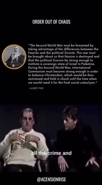 Ordo ab Chao” - Order out of chaos... Exactly.