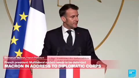 French President Emmanuel Macron declares, “It’s time for new partnerships,”