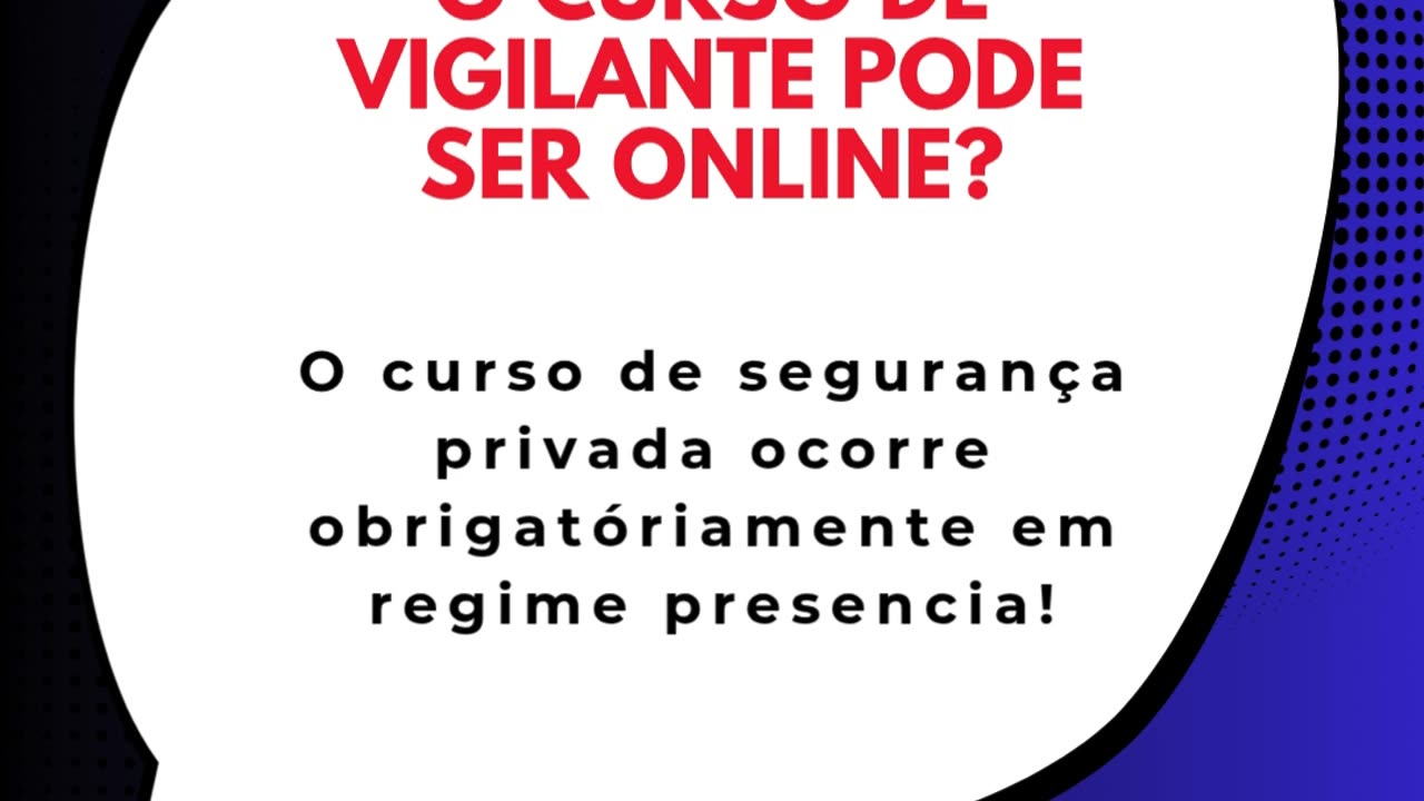 Formação segurança privada