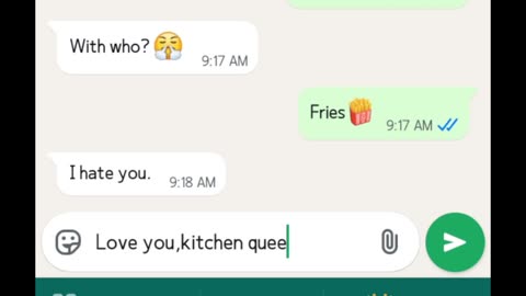 funny chat of Gf and Bf