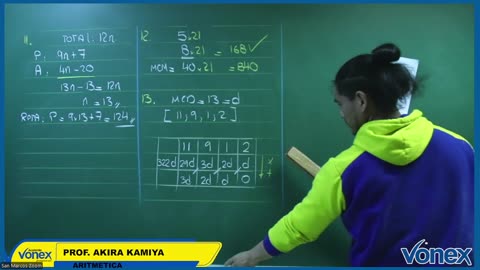 VONEX SEMIANUAL 2025 | Semana 12 | Aritmética