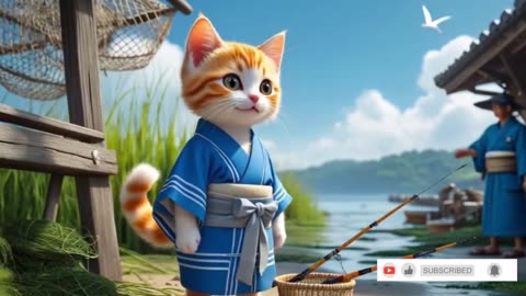 Sora Cat’s Farm Adventure in Japan 🐟🍣 Fishing