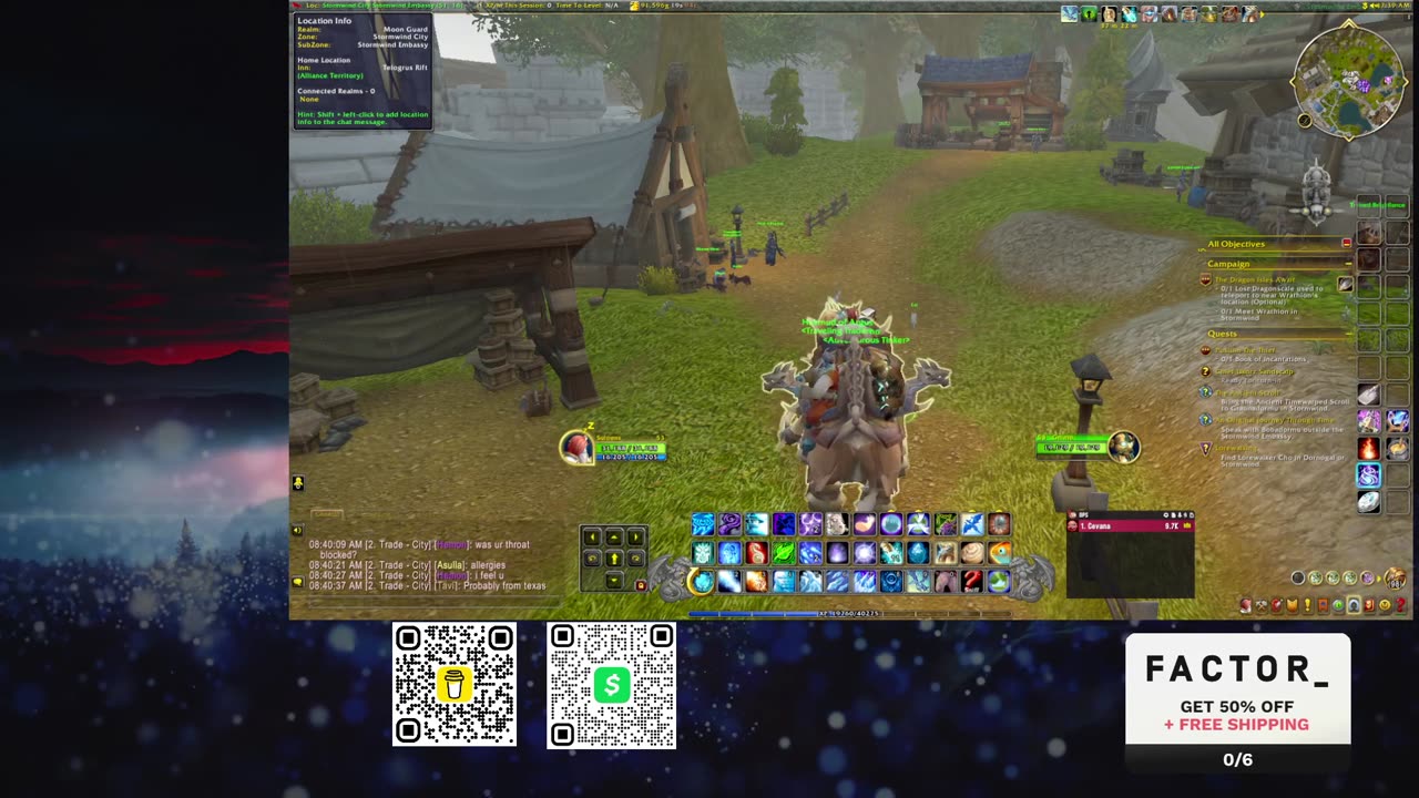 World of Warcraft and Lo-fi chill. #Factor75partner
