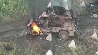 🔥🚜 Ukraine Russia War | RU POV: Destroyed Armored Column Including MaxxPro & Humvee | RCF