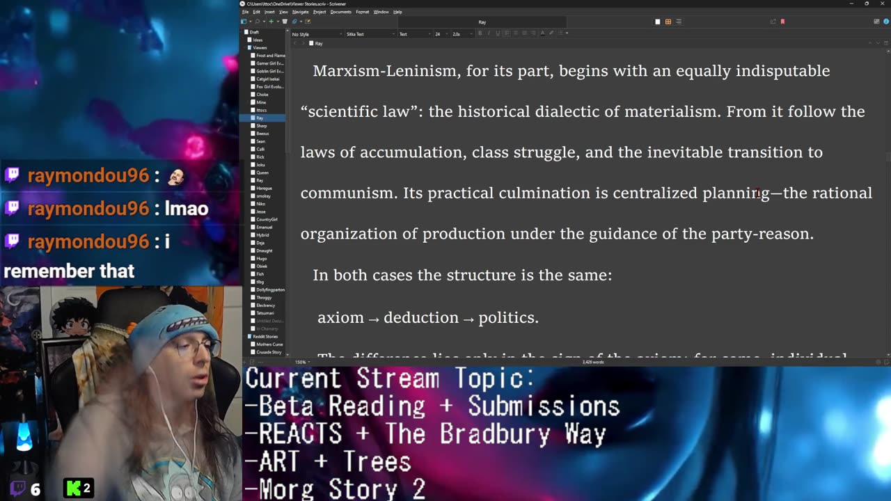 Beta Reading + REACTS + Commentary + Writing: Anti Heros | Drawing: Shading | 3 NEW Microchip Horrors!! !discord !youtube