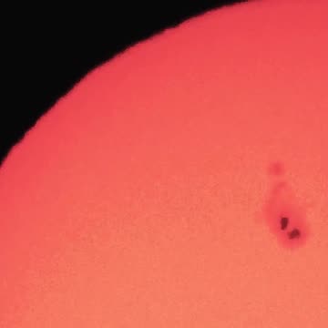 Hoy capturé a la Gran Mancha Solar AR4079 desde #LaSerena Chile junto a mi #Nikon P1000