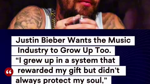 Why Bieber Says the Music Biz Didn't Protect Him 💔 #justinbieber #PopNews #Viral #Shorts