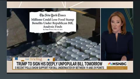 Psaki Says Trump’s BBB Cuts 17M From Coverage—But It’s An Inflated Projection Due To Expiring Obamacare