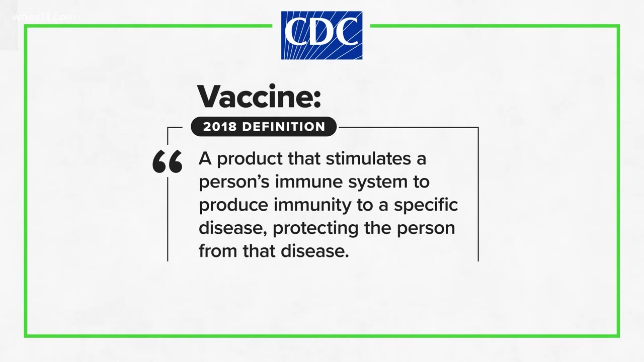 CDC Changed Definition of Vaccine in 2021