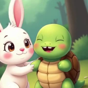 🧒🐇 **The Little Rabbit’s Kind Deed | Moral Cartoon for Kids** 🐢🌿