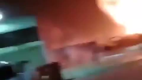 Small plane crashes into thermal power plant in Ezeiza, Argentina, causing massive explosion.