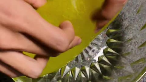 Yellow jelly, wobbling just right 🍋 A gentle press… and the magic begins ✨