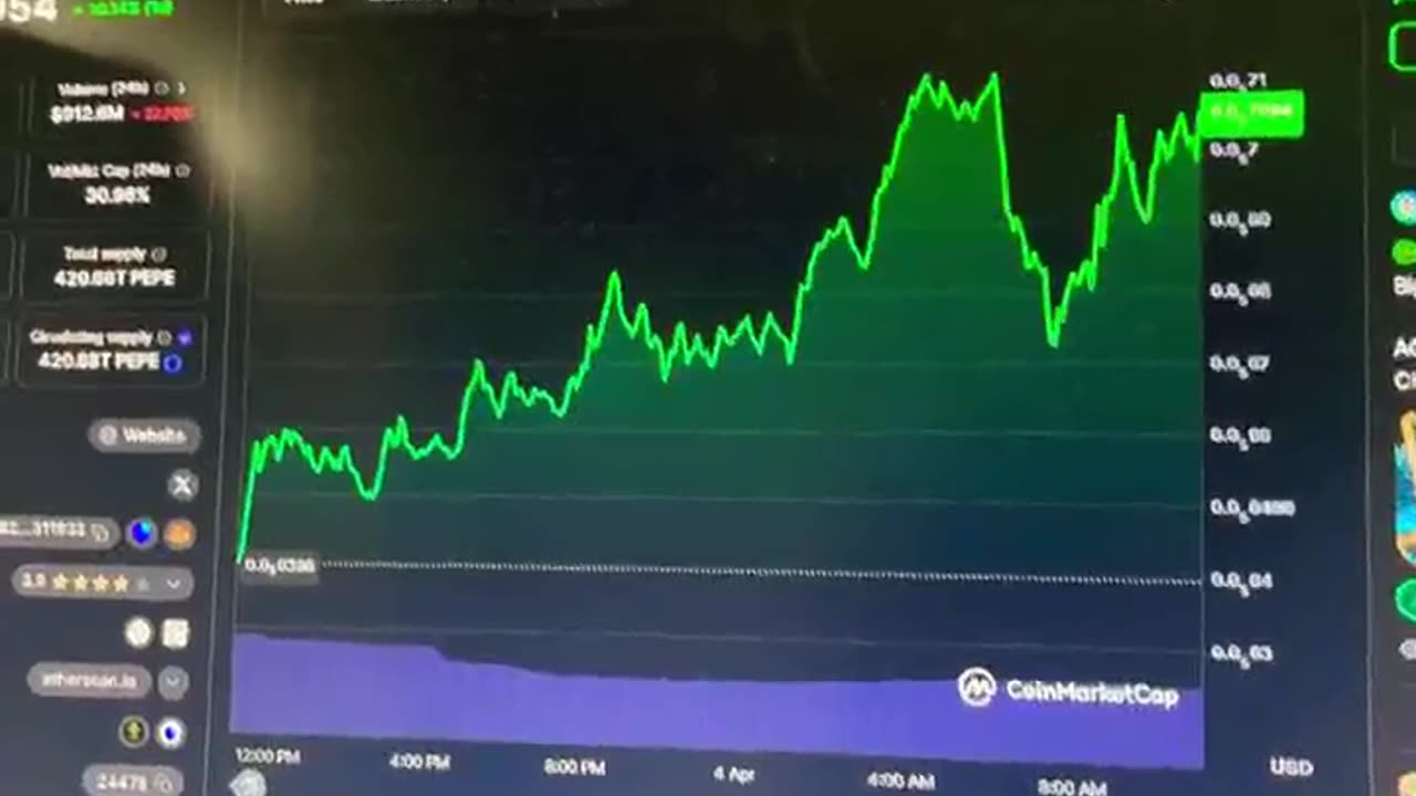 pepe price predictions bitcoin bull run! #fyp money man