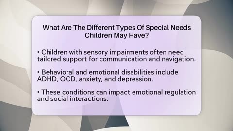 What Are The Different Types Of Special Needs Children May Have_ - Better Family Relationships