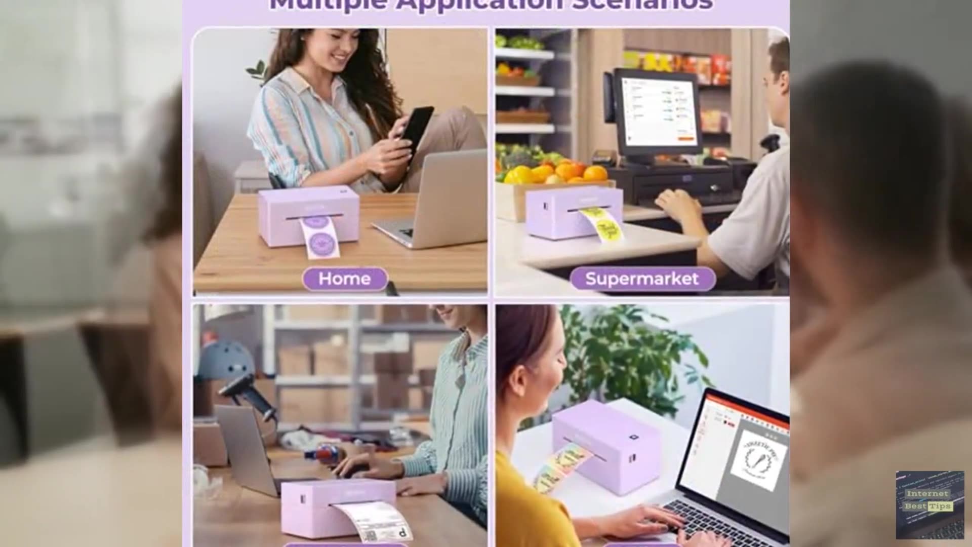 MUNBYN Bluetooth Thermal Label Printer, 130B Wireless 4x6 Shipping Label Printer