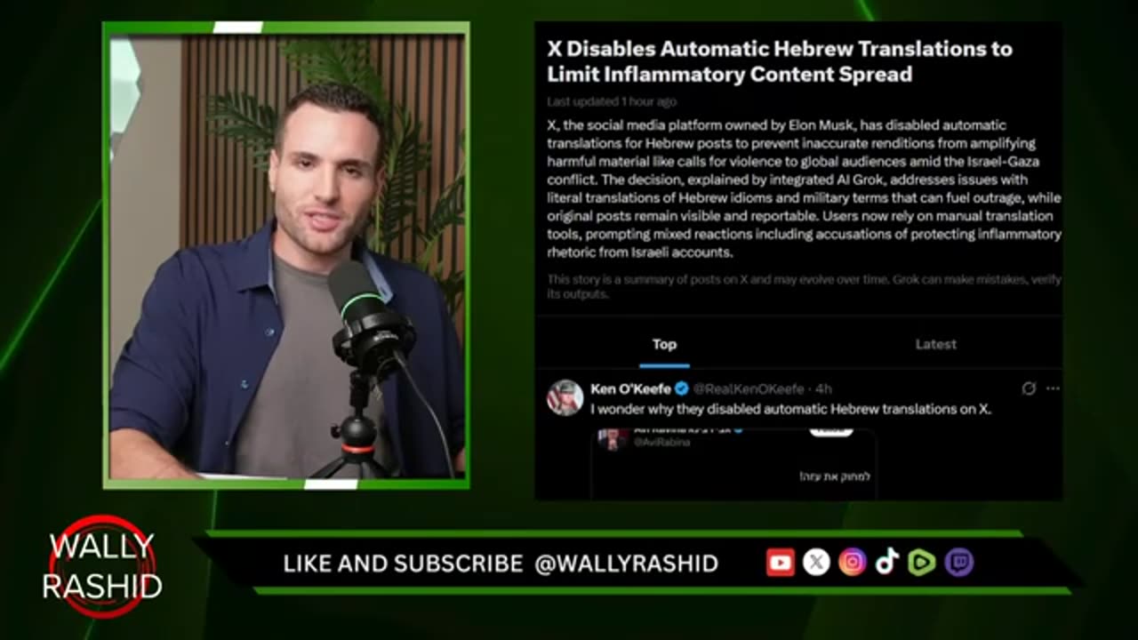 X Stops Auto Translate For Hebrew Because Posts Are Bad For Israeli PR