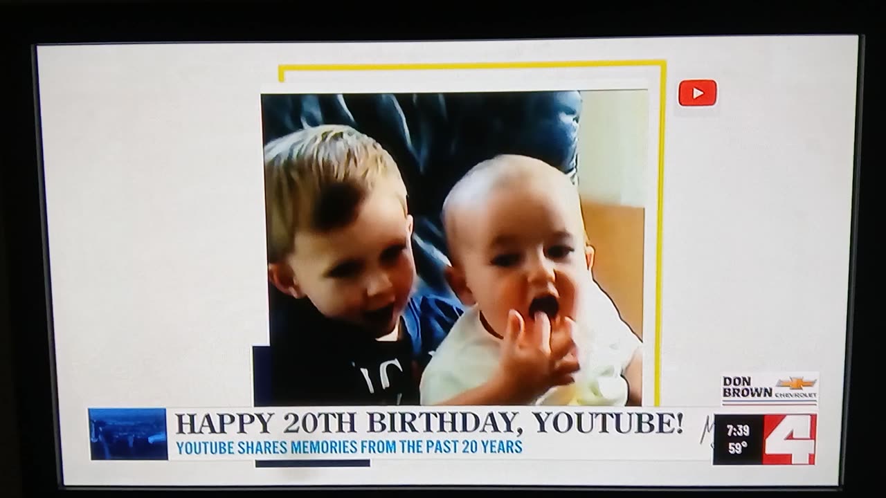 YouTube has 20 yr birthday 🎂