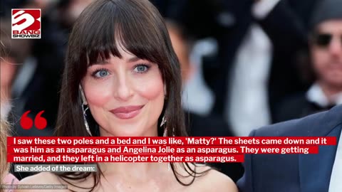 Dakota Johnson has shared a bizarre dream she had about The 1975's Matty Healy