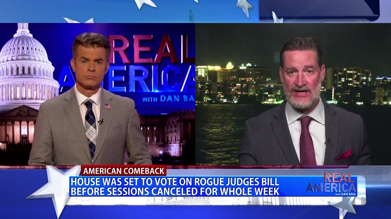 REAL AMERICA -- Dan Ball W/ Rep. Greg Steube, Trump's Announces More Tariffs, 4/3/25