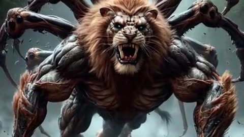 Lion vs spider 🕸️🕷️ transformer Ai editing
