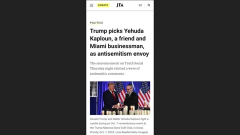 Trump Pick Yehuda Kaploun Manifests Critics - Whites Desire Sovereignty?