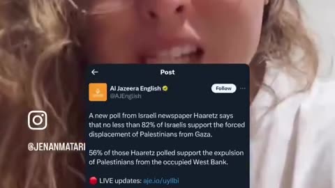 82% of Jewish Israeli Support Ethnic Cleansing (Read Description)