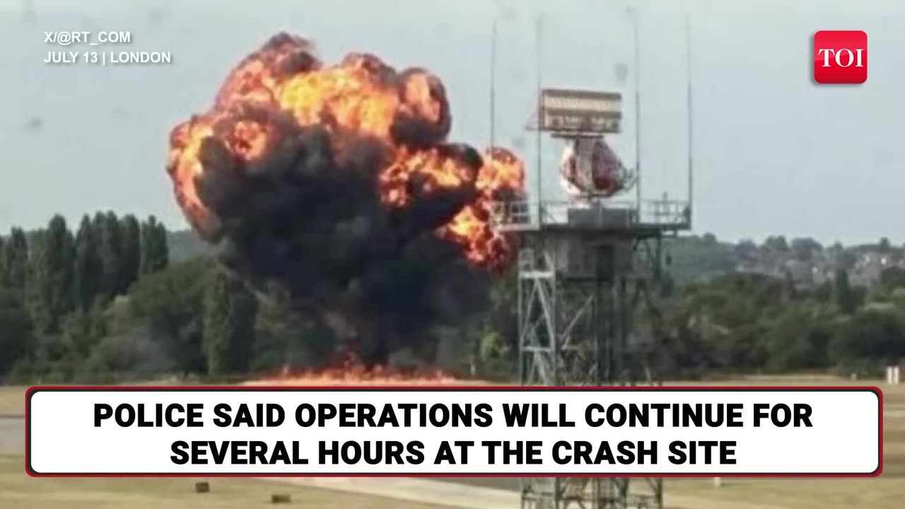 London Plane Crash: Fire, Smoke As Netherlands-Bound Jet Crashes Minutes After Takeoff