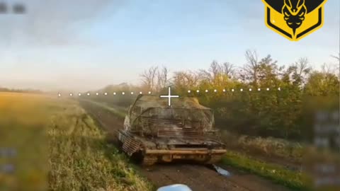 Defeat of a Ukrainian T-64 Tank Near Konstantinovka