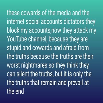 the stupid and cowards dictators of the media and the social accounts