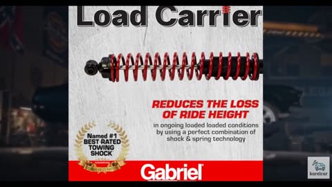 Gabriel 43180 Load Carrier Rear Towing Shock Absorbers for Chevrolet Tahoe, Bla