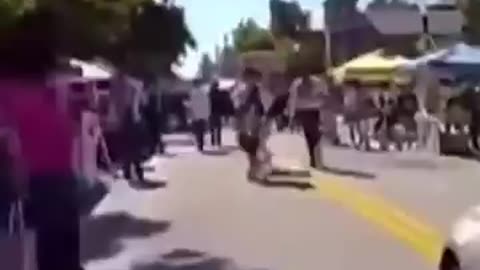 BMW -driving former cheerleader allegedly plows through street festival, hits cop with car