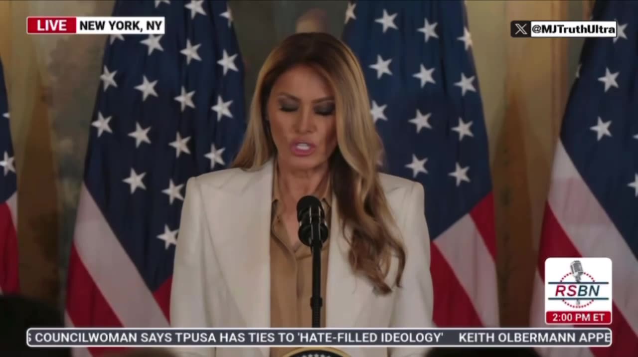First Lady Melania Trump announces the launch of “Fostering the Future Together”