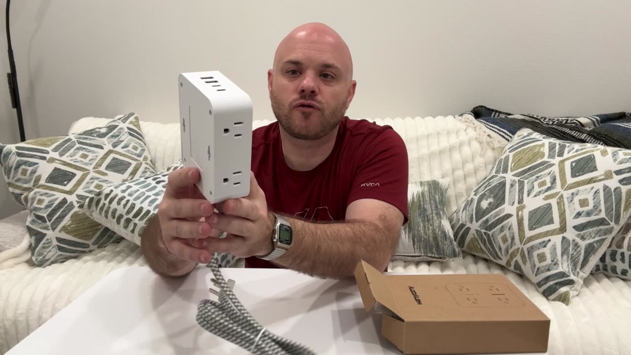 Review | HANYCONY Flat Plug Extension Cord & Surge Protector