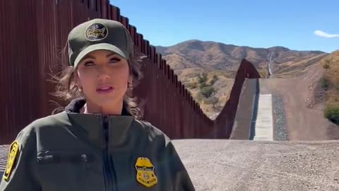 Kristi Noem · Announcing today, we’re building 7 more miles of border wall.
