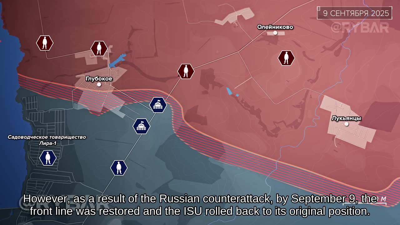 🇷🇺 🏹 🎣 Rybar’s Analysis: Fighting near Glubokoye and Advances in Volchansk