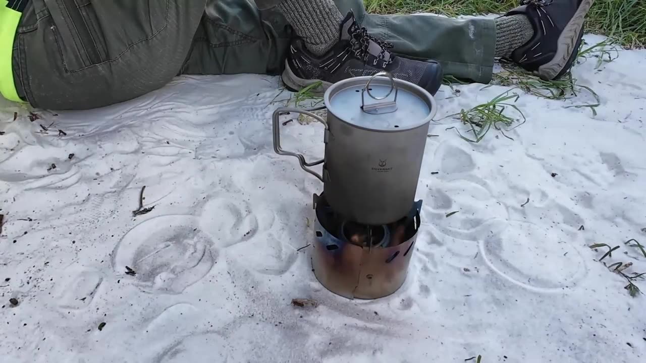 SilverAnt Multifuel Stove & Cup Kit Solid Fuel Esbit Test
