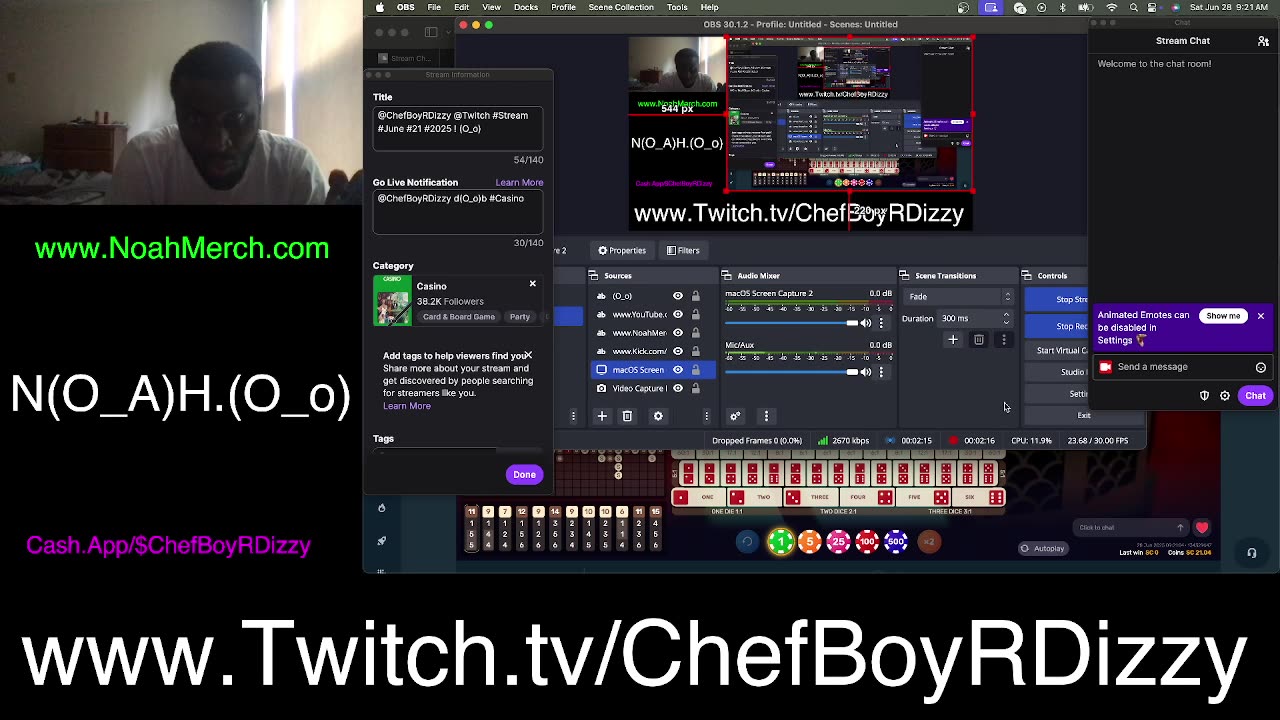 Chef Boy R Dizzy VLOG: @Twitch #Stream (O_o) #June #28 #2025 (O_o) www.Twitch.tv/ChefBoyRDizzy
