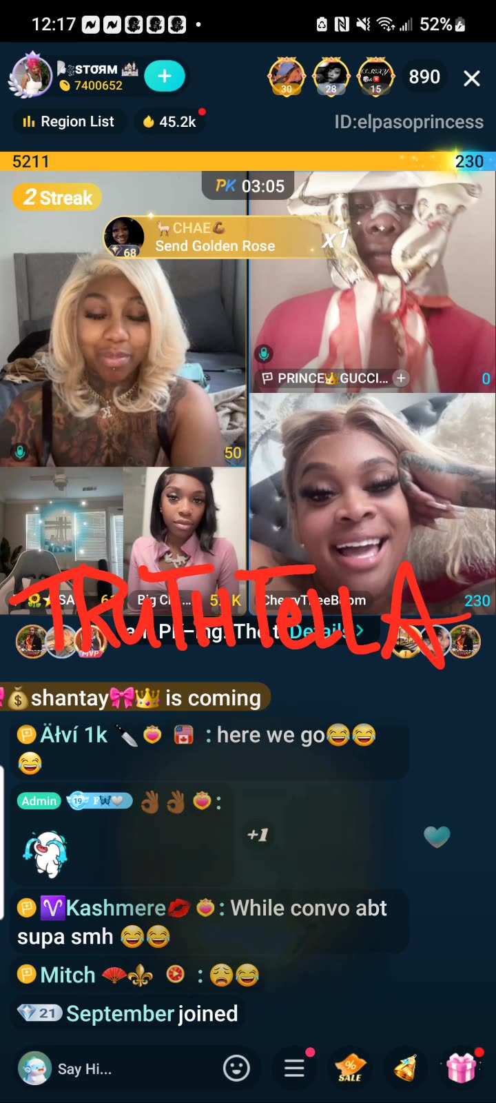 IAMSTORM TEAM PK WITH SAVANNA, CHERRY THEE BOOM, GUCCI, BIG CHI, DAREALSUPABIHH & PRINCEJAY