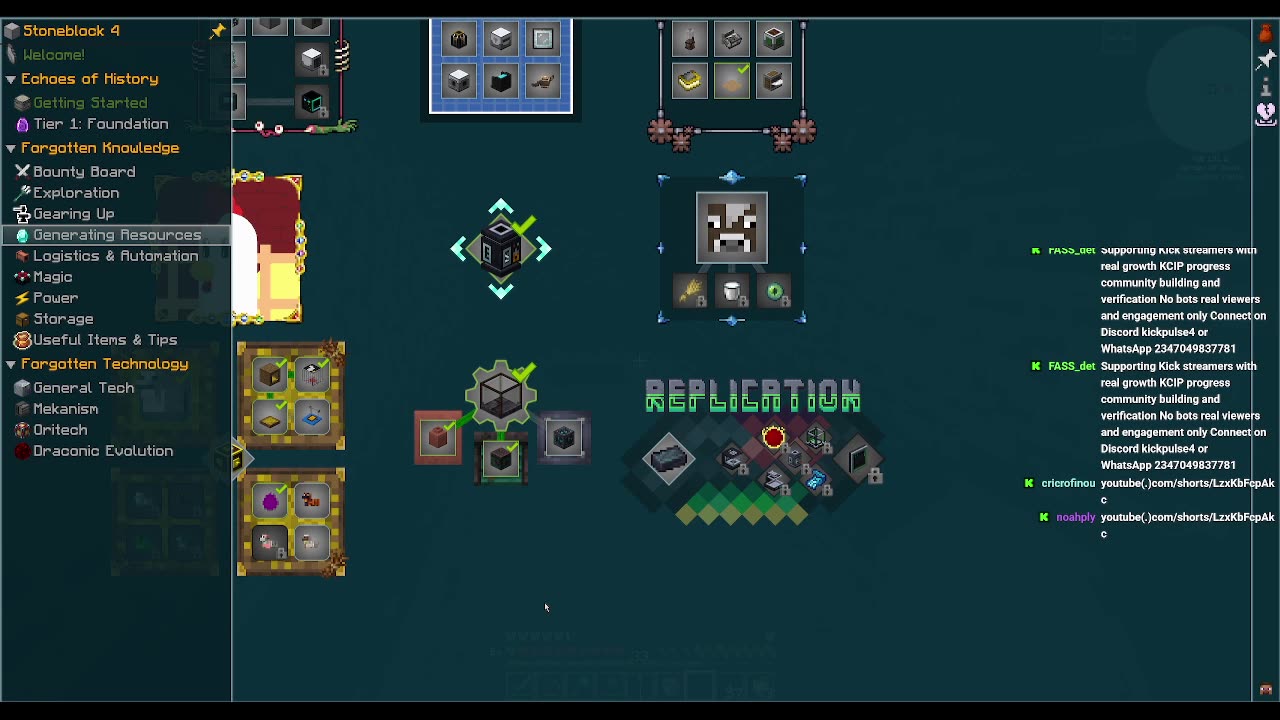 stoneblock 4- making chickens make my ores