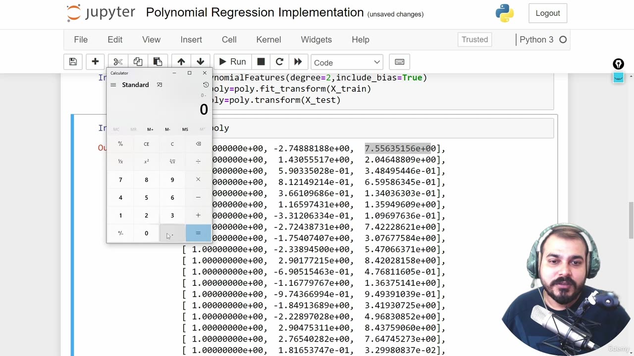 24.14 Polynomial Regression Implementation Krish Naik ML