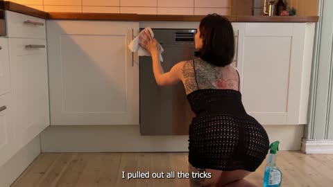 [4K] Transparent Cleaning & Try On Haul Cleaning with me Transparent Clean Home 2025 #NUDE #NAKED