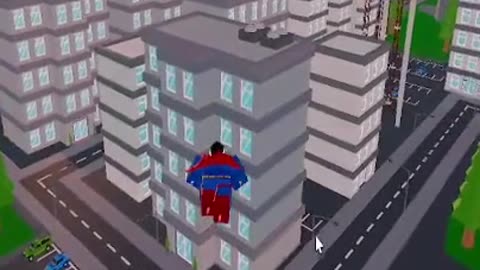 I'm an evil hero)) I'll destroy buildings! I'll destroy the whole city! #gaming #roblox #hero #evil