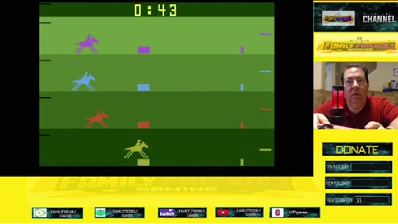 Steeplechase Atari 2600 Gameplay