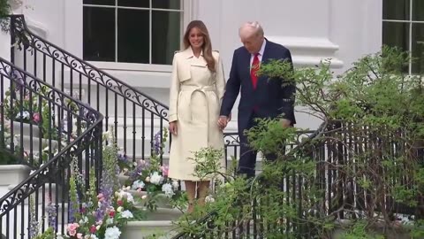 President Donald J. Trump and First Lady Melania Trump.