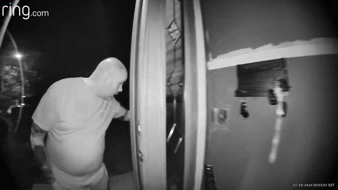 Front Door Suddenly Starts Closing On Husband