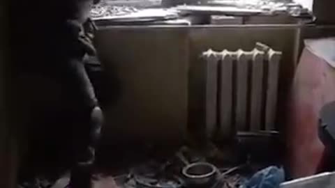 Breaking: Ukrainian soldier narrowly avoids flying bullet