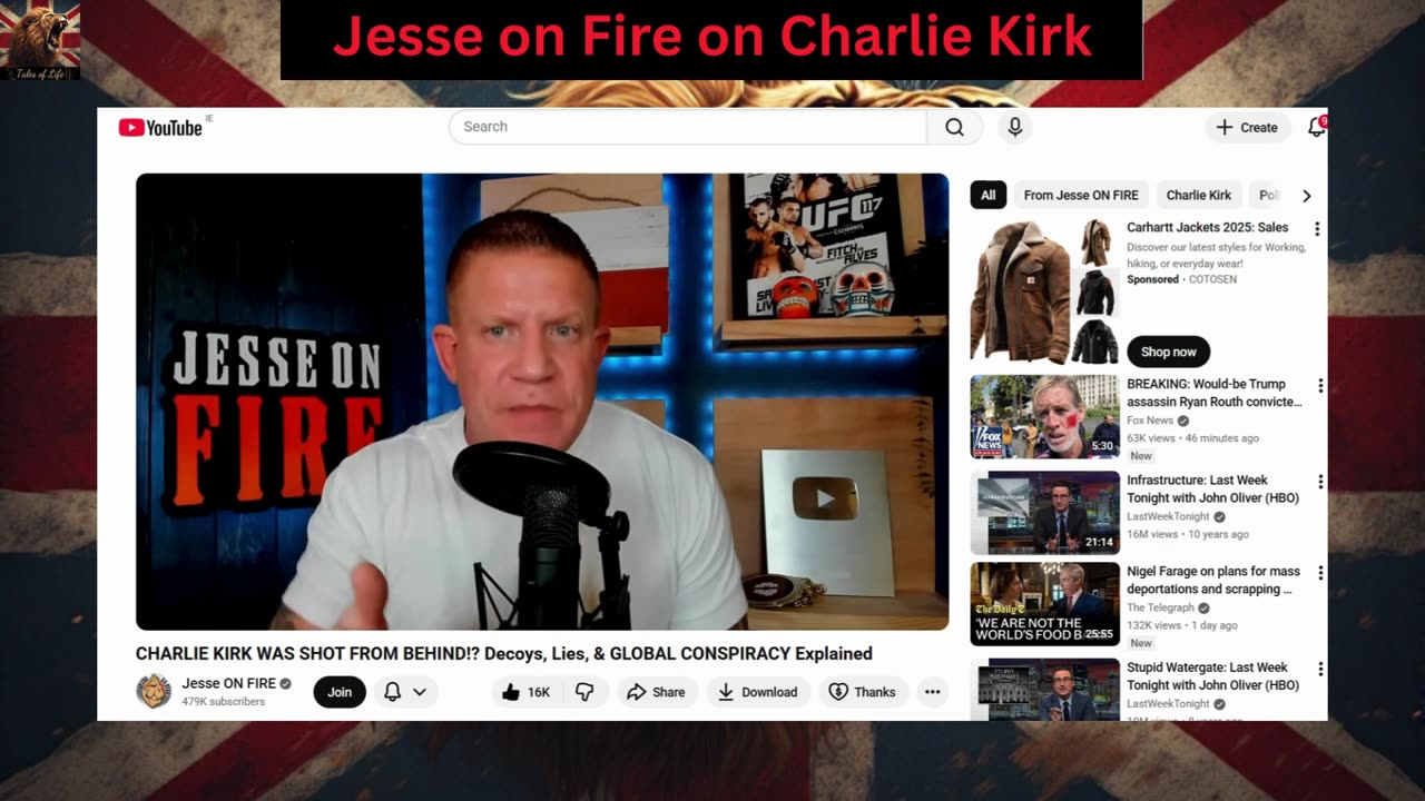 Jesse on Fire on Charlie Kirks Assassination