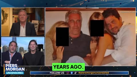 Film director gets uncomfortable on-air as Piers Morgan presses him about photo of him with Epstein