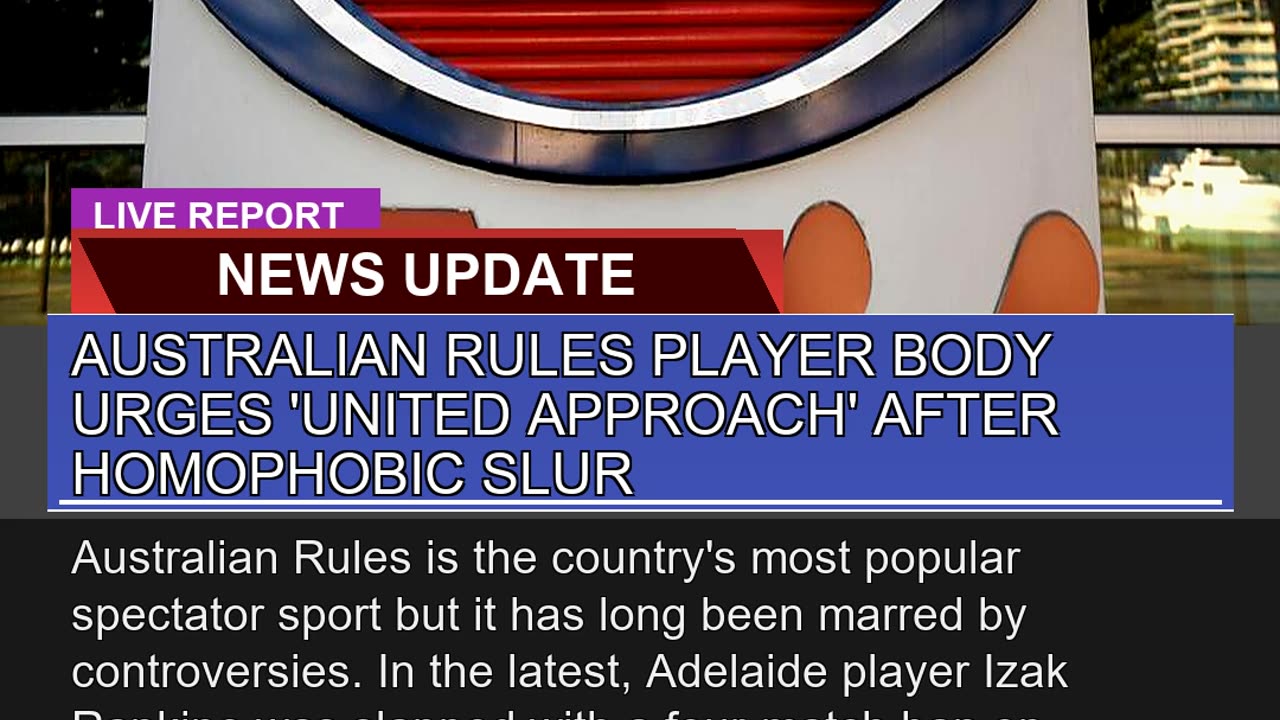 Australian Rules Player Body Urges United Approac