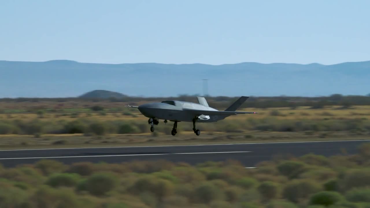 The YFQ-42A drone took off for the first time